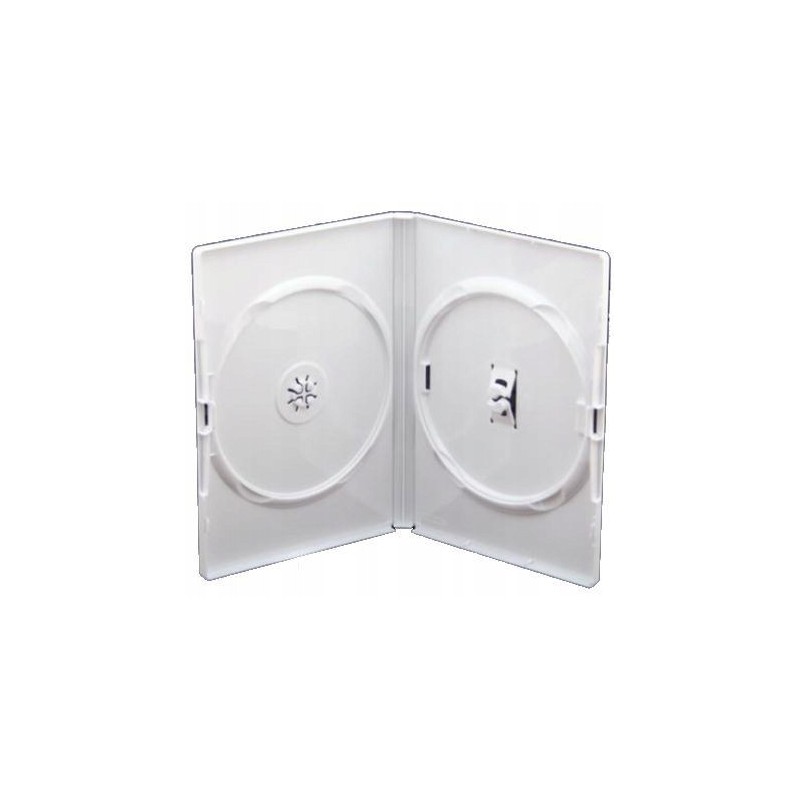 Pudełka AMARAY BIAŁE na 2 x DVD 1 sztuka 14mm