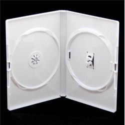 Pudełka AMARAY BIAŁE na 2 x DVD 1 sztuka 14mm