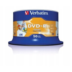 VERBATIM DVD-R Printable cake 50 DO NADRUKU AZO