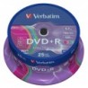 VERBATIM DVD+R 4,7GB 16x cake 25 sztuk Kolorowe!!!