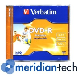 VERBATIM DVD-R PRINTABLE jewel case 10 DO NADRUKU