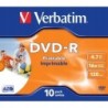 VERBATIM DVD-R PRINTABLE jewel case 10 DO NADRUKU