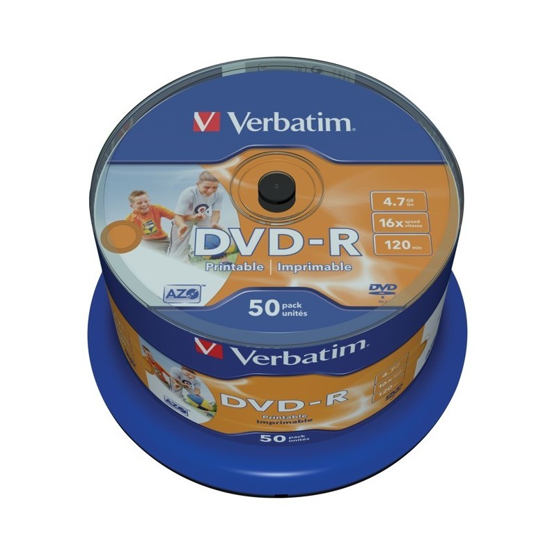 VERBATIM DVD-R PHOTO PRINTABLE cake 50 DO NADRUKU