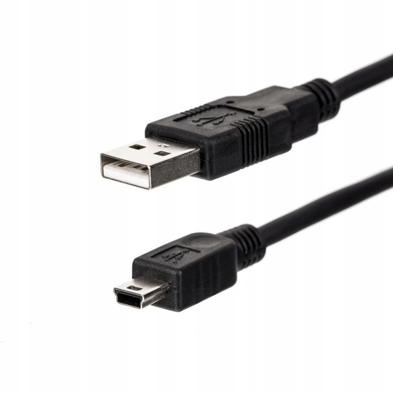 KABEL USB AM/MINI, 0,25M, CZARNY