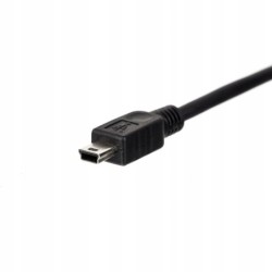 KABEL USB AM/MINI, 0,25M, CZARNY