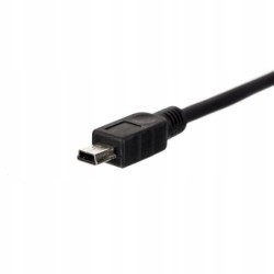 KABEL USB AM/MINI, 0,25M, CZARNY