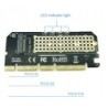 Adapter PCI-E x4 x8 x16 do dysku SSD M.2 NVMe