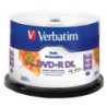 VERBATIM DVD+R DL Printable 8,5GB 8x cake 50 sztuk