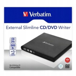 VERBATIM ZEWNĘTRZNA NAGRYWARKA CD DVD USB M-DISC !