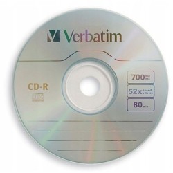 Płyty CD VERBATIM CD-R 700MB 52x cake 25 sztuk
