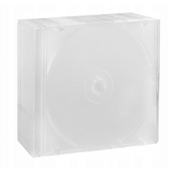 Pudełka slim case 1xCD 5mm 50 sztuk clear LUX