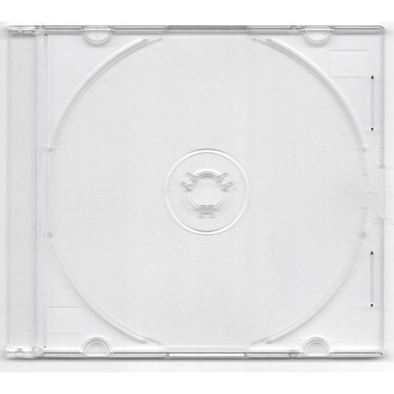 Pudełka slim case 1xCD 5mm 10 sztuk clear LUX