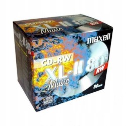 Płyty CD-RW Maxell Music XL-II AUDIO 80min 10sztuk