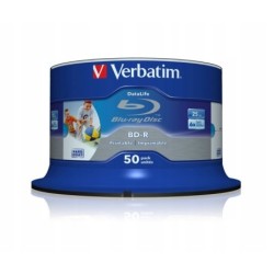 VERBATIM BD-R BLU-RAY 25GB 6x Printable 100szt