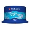 VERBATIM CD-R 700MB 80min cake 50szt AZO Crystal!!