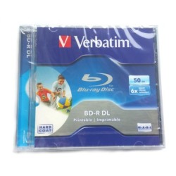 VERBATIM BD-R DL 50GB x6 printable 10szt jewelcase