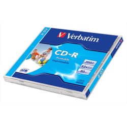 VERBATIM CD-R PRINTABLE jewel case 1szt w pudełku!