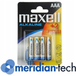 BATERIE ALKALICZNE MAXELL LR03 R3 AAA 6 sztuk