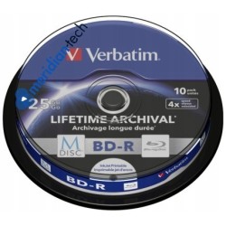 Płyty BLU-RAY 25GB BD-R M-DISC archiwizacjia 10szt