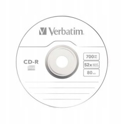 VERBATIM CD-R 700MB cake 100szt extra protection!