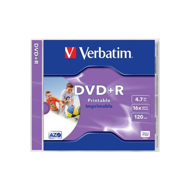 VERBATIM DVD+R PRINTABLE jewel case 1szt w pudełku