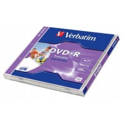 VERBATIM DVD+R PRINTABLE jewel case 1szt w pudełku
