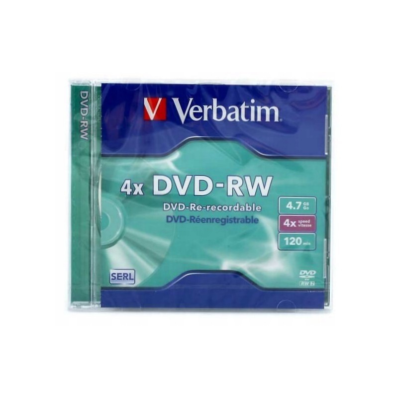 VERBATIM DVD-RW 4,7GB 4x 1 sztuka jewel case SERL