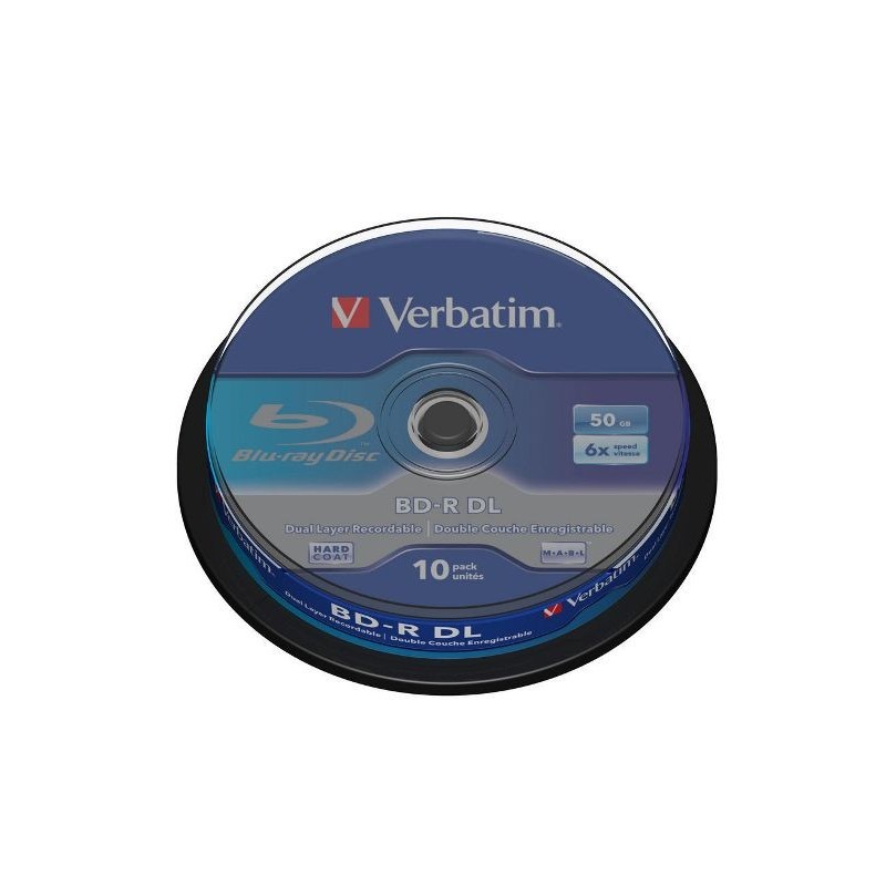 VERBATIM BD-R DL BLU-RAY 50GB 6x cake 10 szt.
