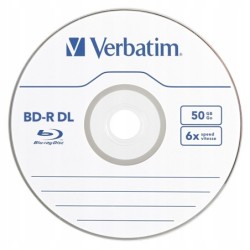 VERBATIM BD-R DL BLU-RAY 50GB 6x cake 10 szt.