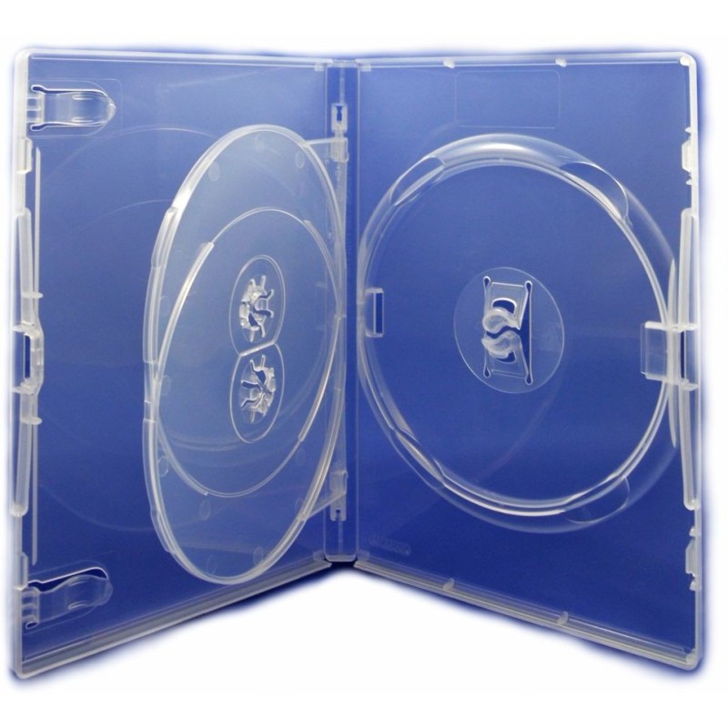 Pudełka Amaray na 3xDVD Clear 14mm 50szt