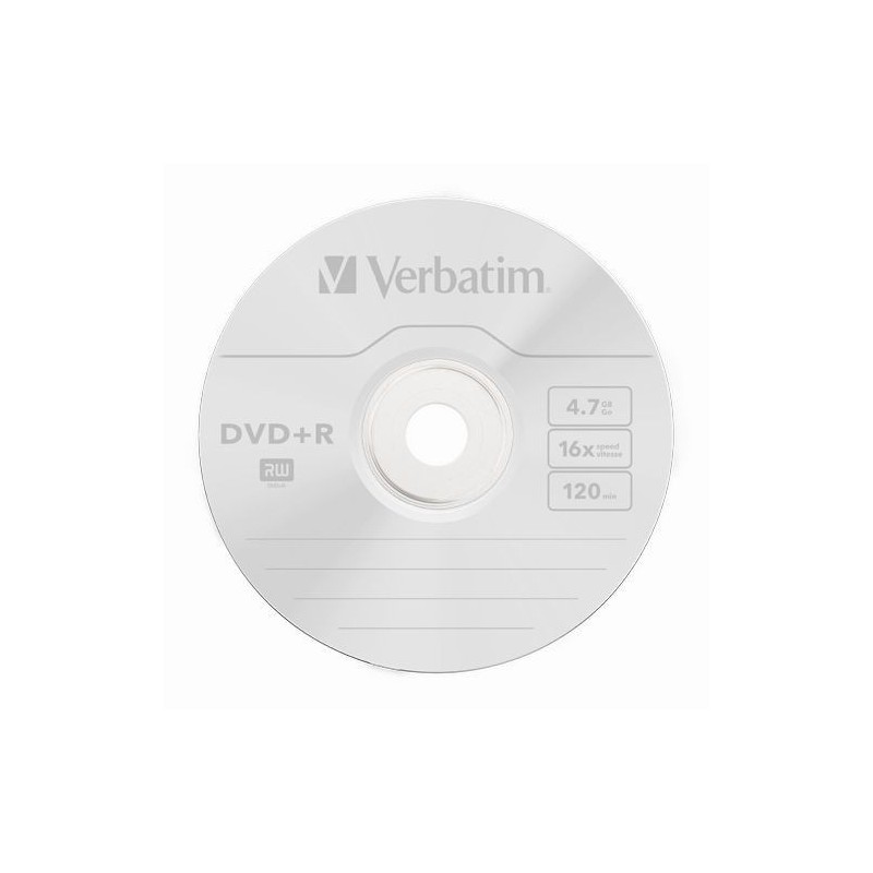 Płyta VERBATIM DVD+R 4,7GB 16x 1 sztuka w kopercie