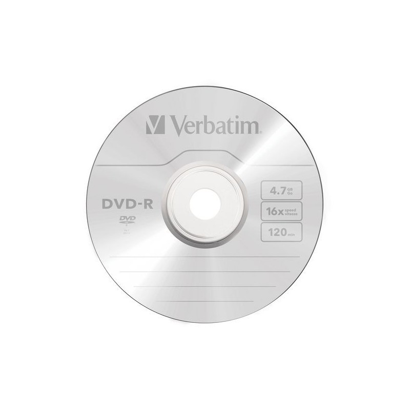 Płyta VERBATIM DVD-R 4,7GB 16x 1 sztuka w kopercie