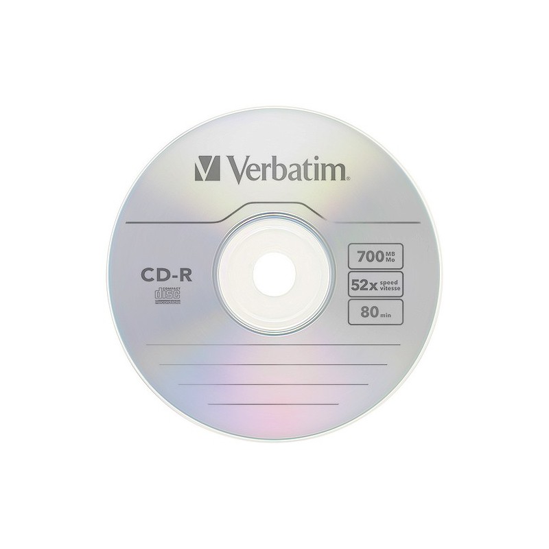 Płyta VERBATIM CD-R 700MB 52x 1 sztuka w kopercie