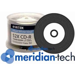 Ritek CD-R Vinyl Printable Czarny Nośnik 50 sztuk