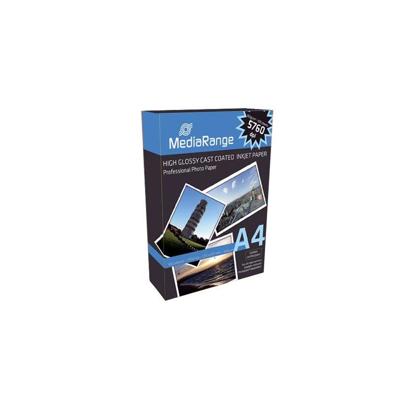 Papier Mediarange Photo Glossy A4 100ark 160g 5760