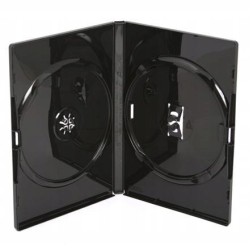 Pudełka AMARAY CZARNE na 2 x DVD 1 sztuka 14mm