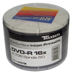 Płyty TRAXDATA DVD-R X16 do nadruku printable 50